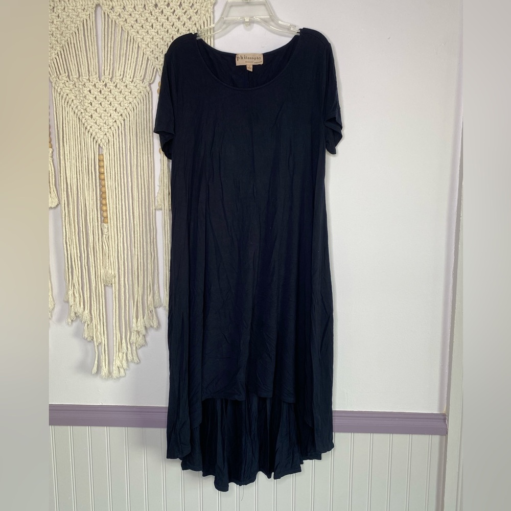 Philosophy navy blue t-shirt dress
